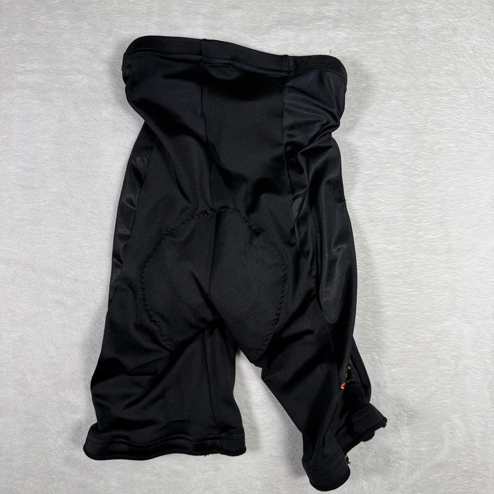 Salsa Cycles Padded Cycling Shorts Black Large "Ride & Smile" Mens USA Made - Image 2 of 4