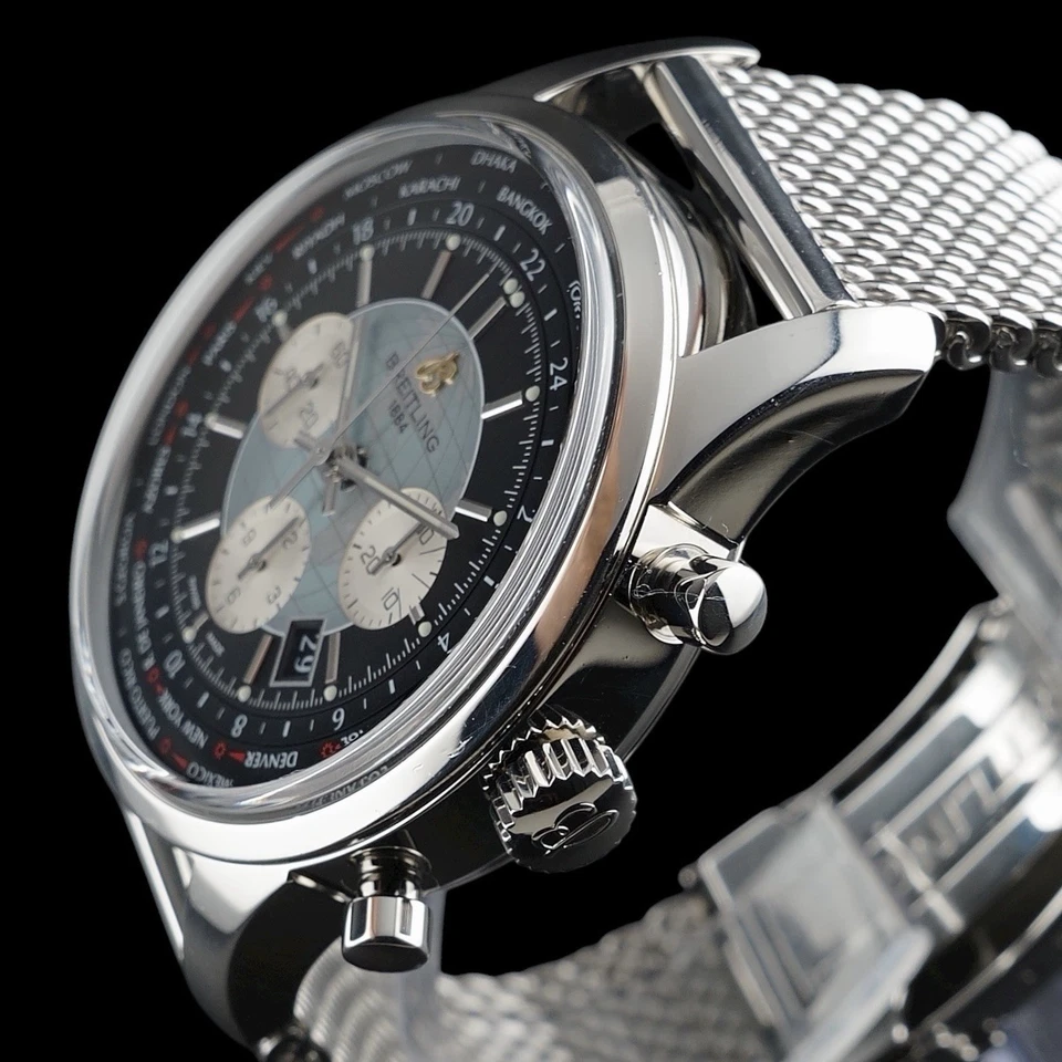 Breitling Transocean Unitime AB0510 – World Time Chronograph B05 w/Extra Strap - Image 3 of 4