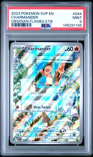 2023 POKEMON SVP EN-SV BLACK STAR PROMO #044 CHARMANDER PSA 9