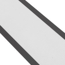   4.72x14.17in 2pcs White PC Fan Dust Filter Magnetic Frame Fine Mesh PVC