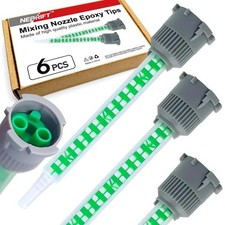 6 Pcs Epoxy Mixing Nozzle, Adhesive Nozzle Tip, Resin Mixer 6Pcs
