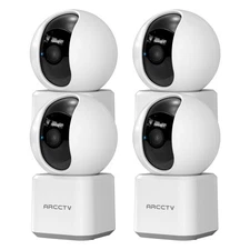 ARCCTV Security Camera Baby Pet Monitor Smart PTZ WiFi Night Vision Wireless 3MP