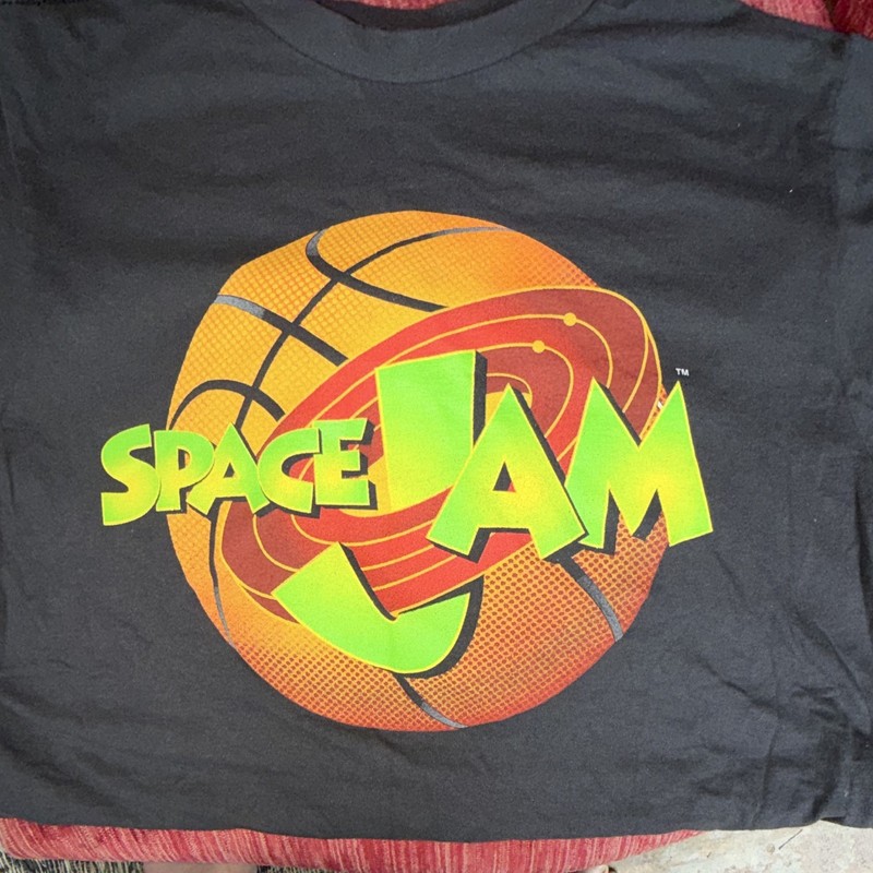 Space Jam Men's Black Graphic Cotton Crew Neck T-Shirt Size M Michael Jordan NBA