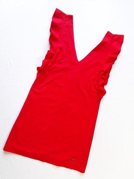 Women Pepe Jeans Dress Red Cotton 36 / S / 44