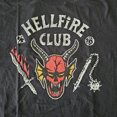 Stranger Things Hellfire Club Men's Short Sleeve T-Shirt Size XL