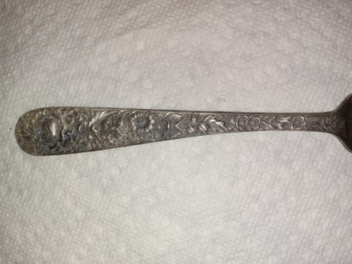 1868 STERLING S KIRK & SON REPUOSSE dinner Fork 52 Grams - Picture 6 of 7