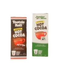 3 Tootsie Roll / 3 Junior Mint Hot Cocoa Pods for Keurig K-Cups 6 count