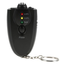 1 Portable Keychain Alcohol Tester Compact For Personal Use Black