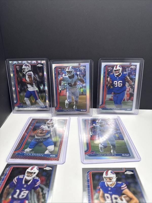 2025 Topps Chrome Buffalo Bills LOT of 7 Cards Landon Jackson RC + More NM