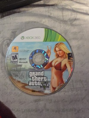 Grand Theft Auto V (Microsoft Xbox 360, 2013)Disc Only Untested Surface scratche