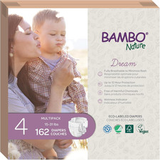 Hypoallergenic Baby Diapers, Eco-Labelled Sustainable Diapers, Enhanced Leakage