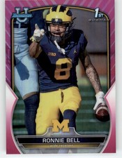 2022 Bowman University Chrome Pink Refractors Ronnie Bell 1st RC #22