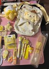Sanrio Pompompurin Bag Lot Yellow/Cream Mini Tote Backpack & Accessories — photo 4