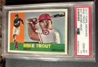 2017 Topps CARD  ARCHIVES  1960 Mike Trout #1 Bat Behind Head Angels PSA 10 SP
