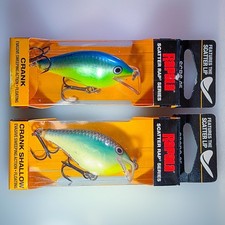EXCELLENT PAIR RAPALA SCATTER RAP– CARIBEAN & BLUE BACK HERRING–RARE 2 BOXED SET