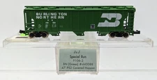 Atlas 9106-2 N Scale Burlington Northern 47' PS2 Covered Hopper #440088 NIB
