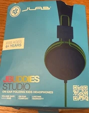 New JLab JBuddies Studio ON EAR Wired Headphones for Children Kid Safe Volume