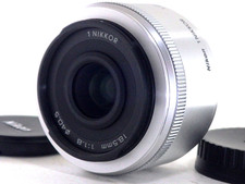 Nikon 1 NIKKOR 18.5mm f/1.8 Silver Wide Angle Lens Tested No Fungus N.Mint Japan
