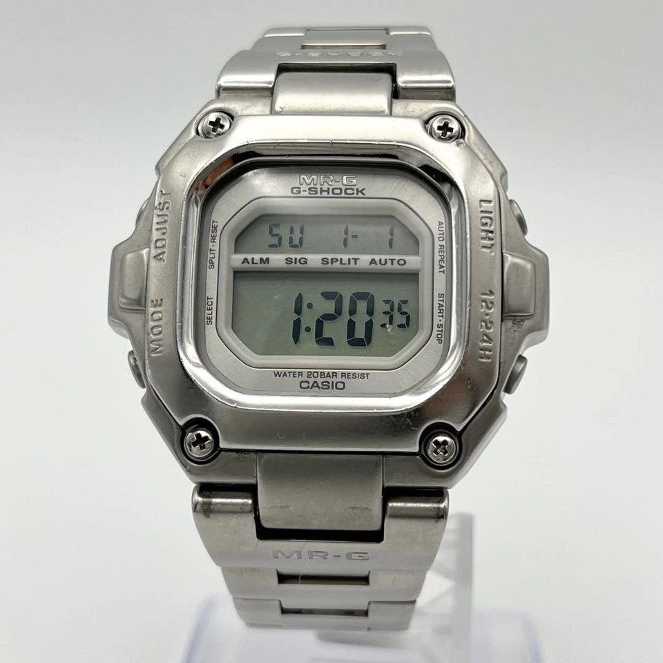 Casio G Shock MR G MRG 110 Stainless Steel Watch Solar Multi Band Casio G Shock - Image 2 of 4