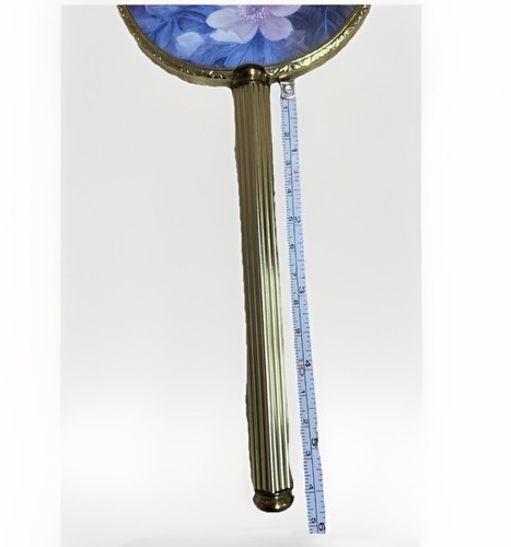 Vintage Spiegel und Pinsel Set Floral Schmetterling Design Gold Farbe Borte - Bild 12 von 17