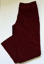Vintage Women  s Low-Rise Burgundy Velvet Pants Approx. Size 6-8  Unbranded 