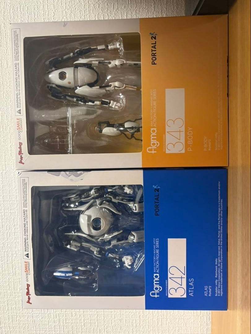 Figma Portal 2 Atlas & P-Body Set Action Figures | eBay