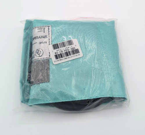 Prestige Medical Pediatric-Sized Nylon Cuff & Bladder Teal Aqua 82-CB-PED-AQS - Picture 2 of 2