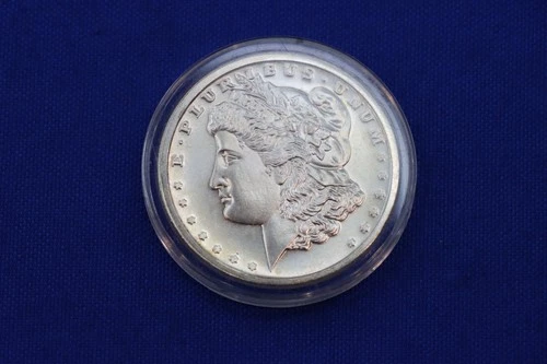 US Morgan Dollar Face One Troy Ounce .999 Fine Silver Round Bullion Coin 1OZ $1