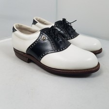 Footjoy Classics Lites Golf Shoes Metal Spikes Saddle 6.0 EEE