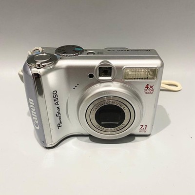 Canon PowerShot A550 silber Kompakt-Digitalkamera getestet funktioniert Japan
