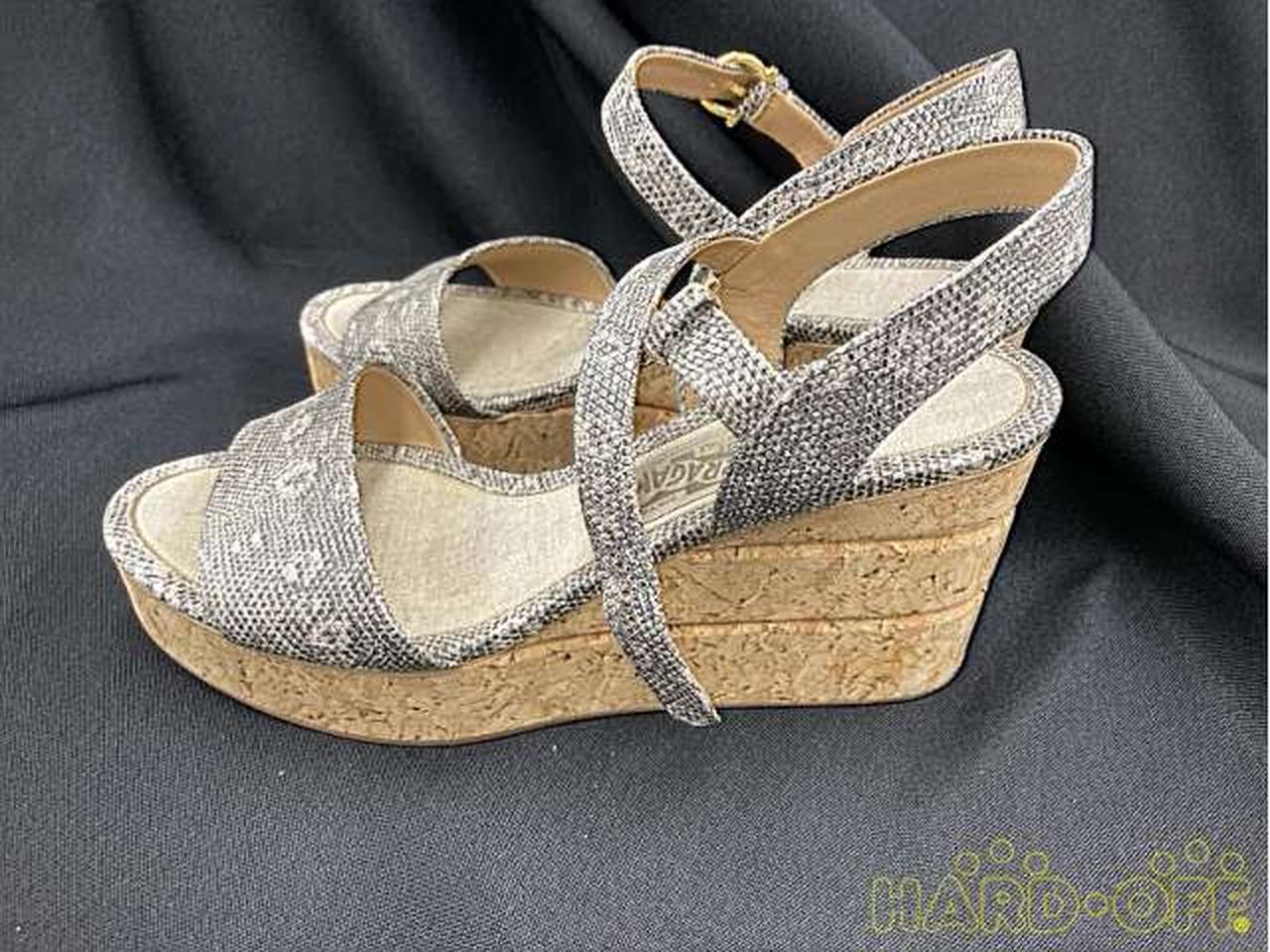 Salvatore Ferragamo Python Print Sandals FYp29 - image 6