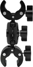Double Super Clamp Mount Umbrella Holder with 360  Magic Arm, Clamps 0.7 to...