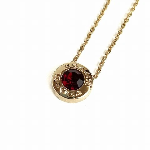 Collana Coach Pietra Cerchio Aperto 54514 Colore Oro Rosso Aa Donna