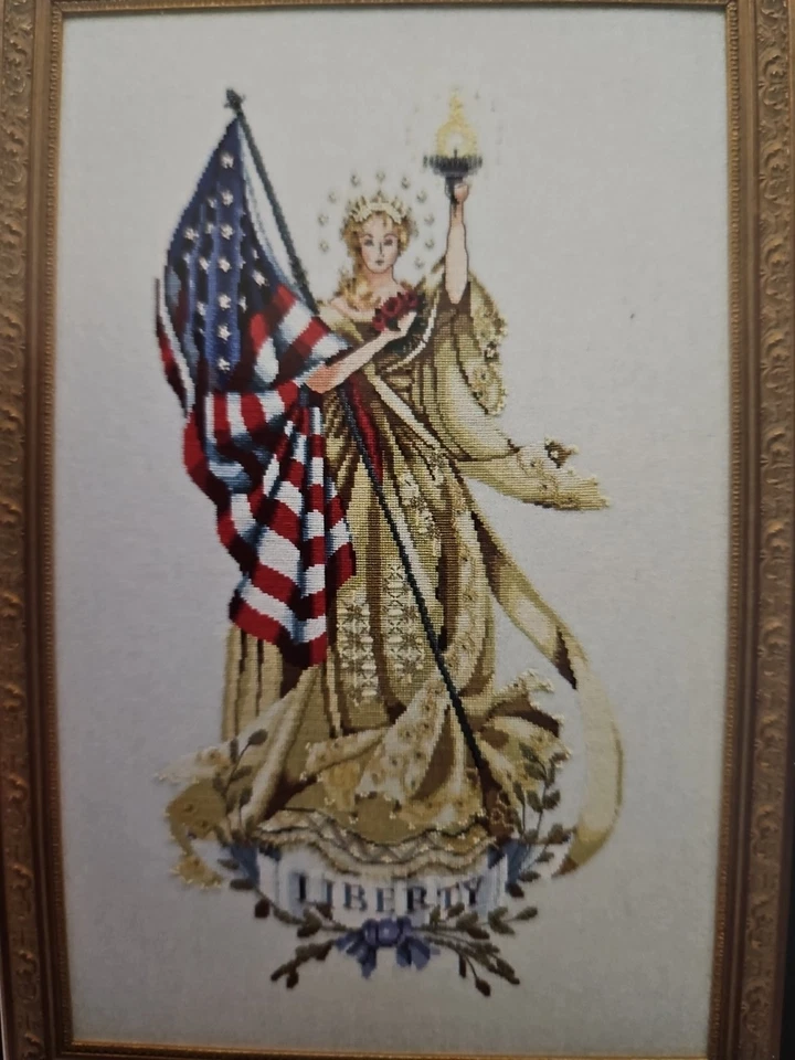 Mirabilia THE LADY OF THE FLAG Counted Cross Stitch Pattern by Nora Corbett HTF - Image 2 of 4