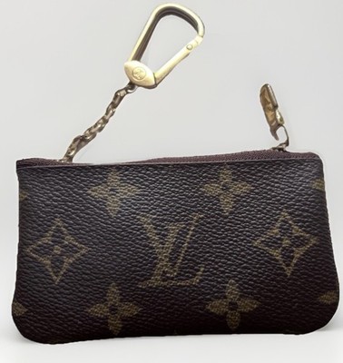 100% Louis Vuitton Schlüsseletui Ikone Key Pouch Cles Monogram Canvas NP 275 