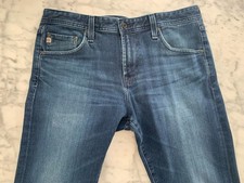 Men's AG Adriano Goldschmied The Matchbox Slim Straight Blue Jeans W33 L33