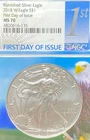 2018 W $1 BURNISHED AMERICAN SILVER EAGLE 1st DAY ISSUE NGC MS 70