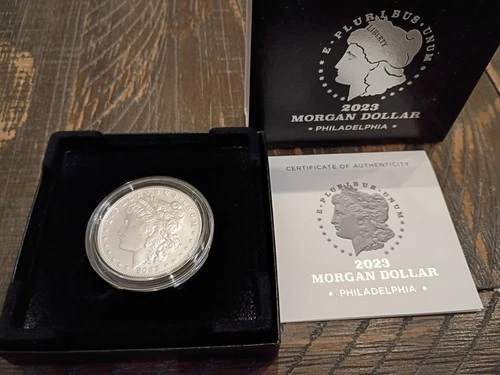 2023-P Morgan Silver Dollar Philadelphia Mint Uncirculated with BOX and COA 23XE