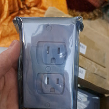 Self-Closing Outlet Covers, 2.95" x 4.7", 12 Pack, White, Sliding NEW