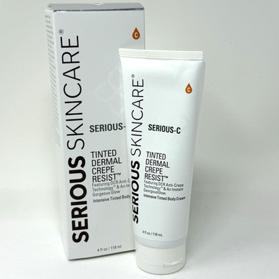Serious Skincare Tinted Dermal Crepe Resist Skin Filter Body Cream, New Sealed