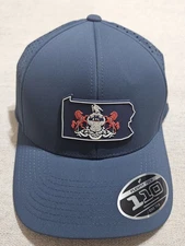 Branded Bills Strapback Hat Cap Performance 500 Pennsylvania Patriot Golf Blue