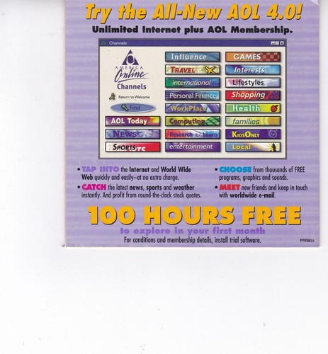 AOL 4.0 America Online It's Easy 100 kostenlose Stunden - Bild 2 von 3