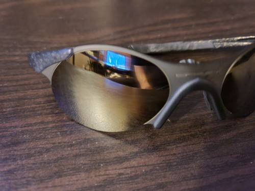 Gebraucht Oakley Zero 0,4 Glitzer Gulch mit goldenen Iridiumgläsern gebraucht - Bild 2 von 5