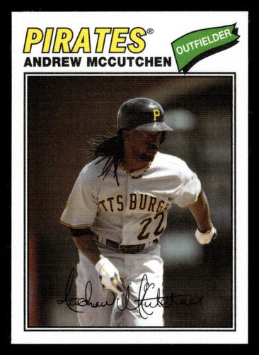 Andrew McCutchen ⚾ 2012 Topps Archives pegatina de tela #77C-AM Pittsburgh Pirates - Imagen 1 de 2