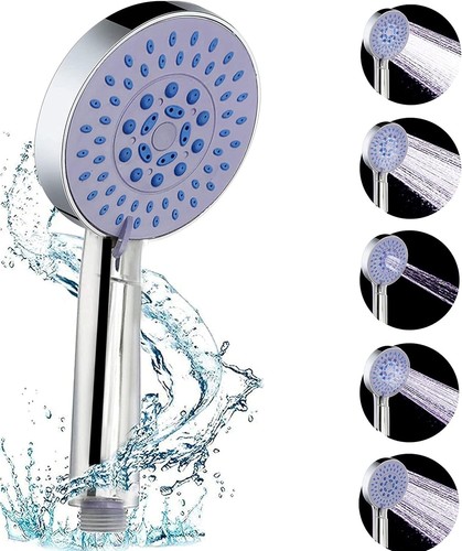High Pressure Handheld Shower Head with 5 Spray Mode With Hose - Picture 6 of 8