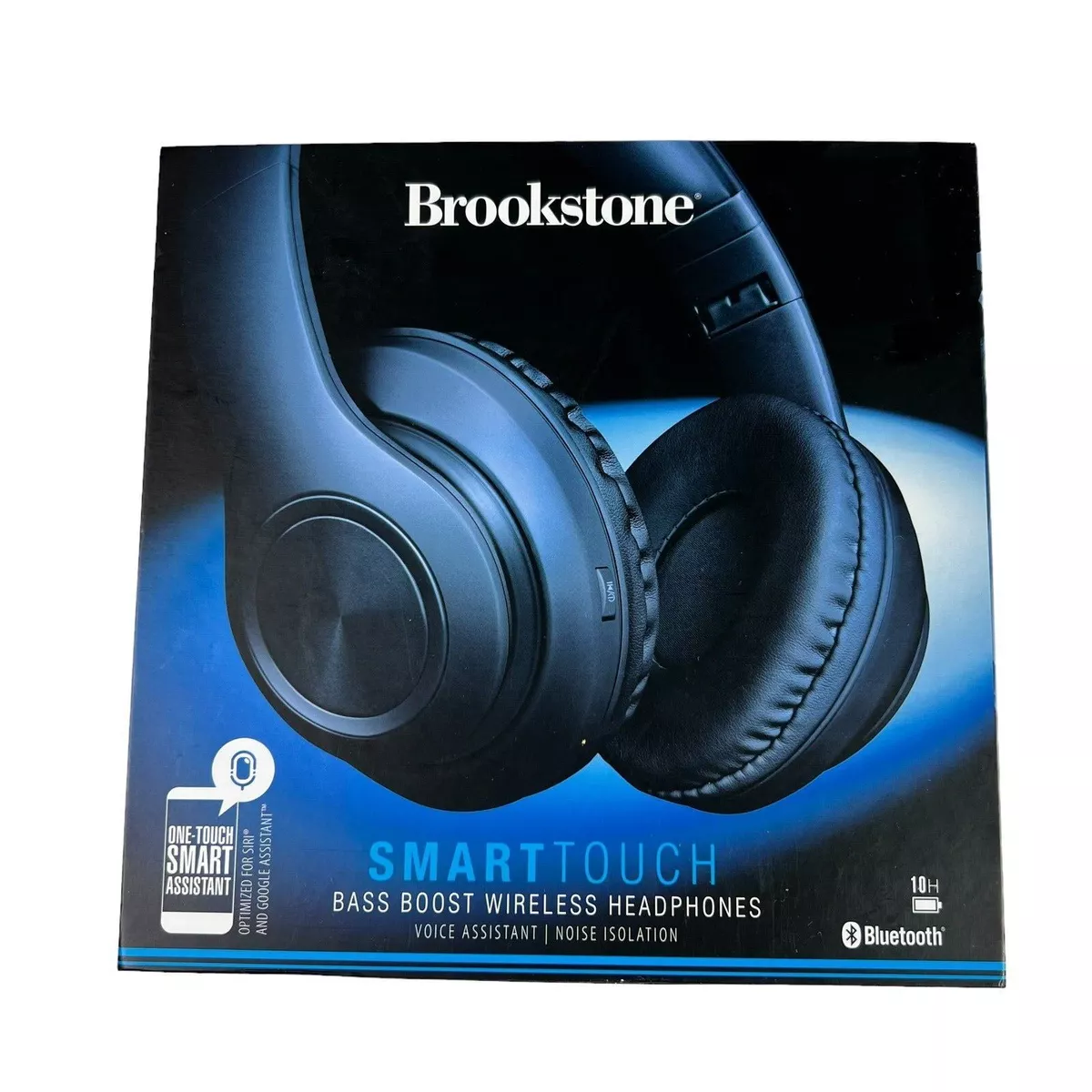Brookstone Smart Touch Bass Boost Wireless Bluetooth Headphones