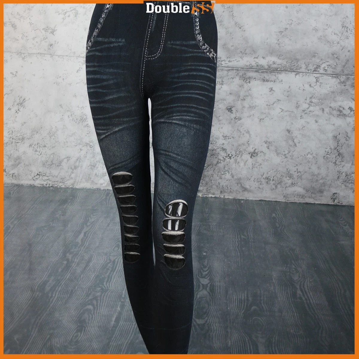 MARILYN Leggings Donna In Nero - Modello Basic, Taglia M/L - Morbidi E Comodi, Lavabili In Macchina - 2