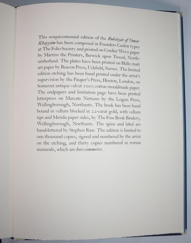 2009 Rubaiyat Omar Khayyam Astronomer Poet SIGNED by Illustrator Folio Society - Picture 23 of 24