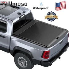 5'7" Retractable Truck bed Cover Hard Tonneau Cover For Dodge RAM 1500 2009-2025
