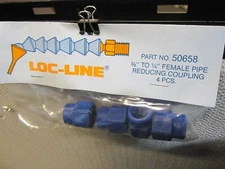 Loc-Line 50658 3/8" to 1/4: Female Pipe Reducing Couplings-- Pack of 4